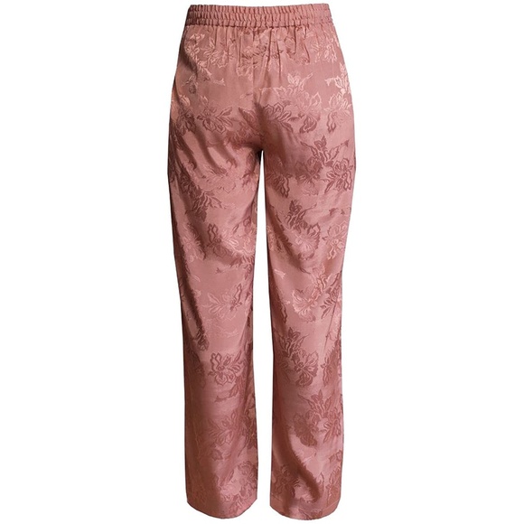 NWT Anthropologie Sparkz Copenhagen Jacquard Floral Pants L - Picture 2 of 2